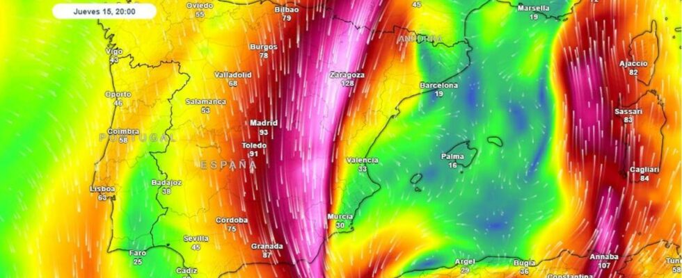 vents extremes et jusqua 100 lm² dans ces zones