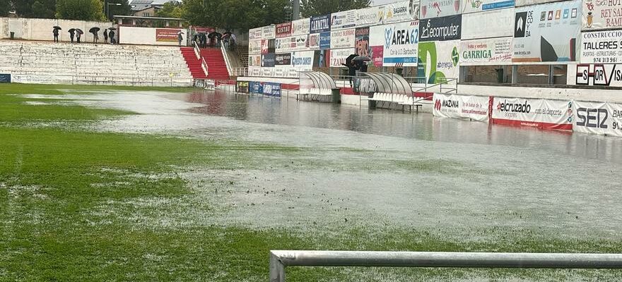 Le deuxieme match de la RFEF entre Barbastro et Calahorra