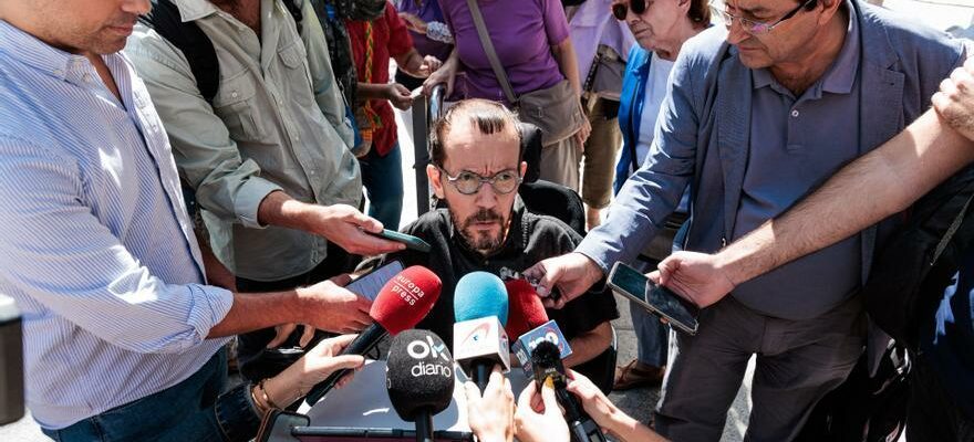 Le juge poursuit Echenique pour son tweet sur les abus