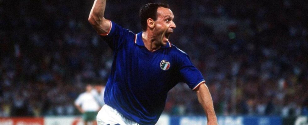 Le legendaire attaquant italien Toto Schillaci meilleur buteur de la