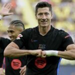 Lewandowski et Raphinha samusent lors de la victoire du Barca