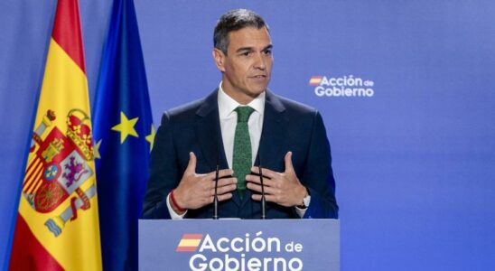 Pedro Sanchez apparait apres lannonce du remplacement dEscriva