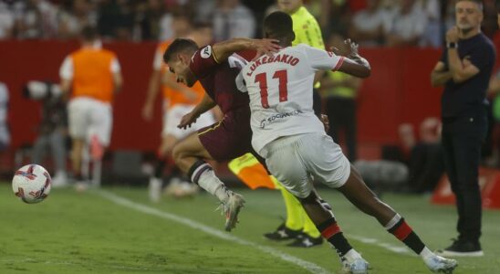 Seville ajoute sa deuxieme victoire et encore avec souffrance