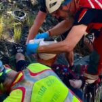 Un cycliste a ete secouru apres etre tombe de son