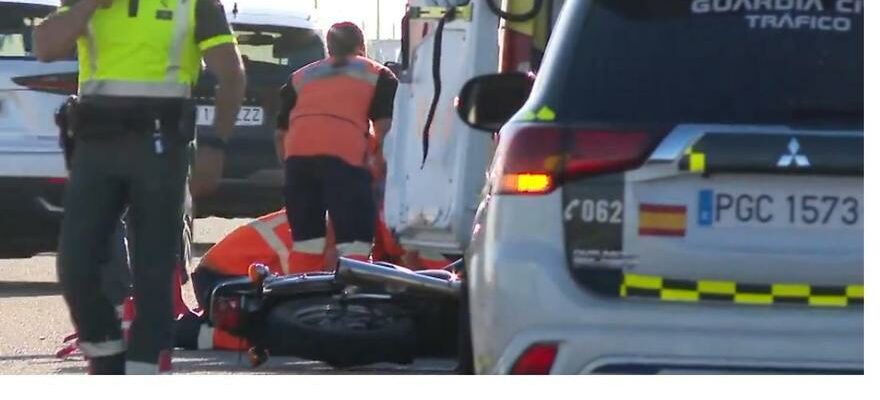 Un motocycliste blesse dans un accident sur le Z 40