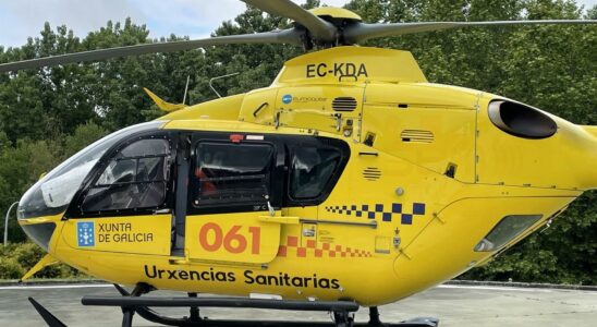 Un operateur est evacue par helicoptere a Outes La Corogne