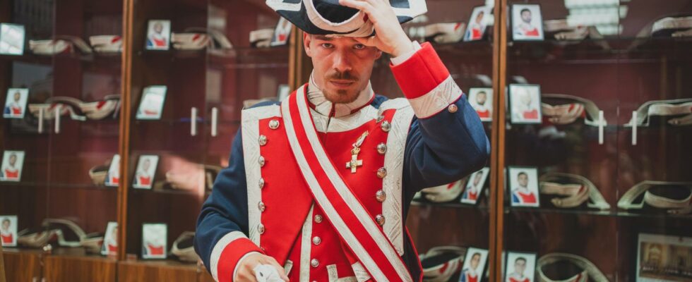 Valenciano le hallebardier de la Garde Royale et champion espagnol