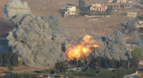 bombarde des dizaines de cibles du Hezbollah tuant au moins