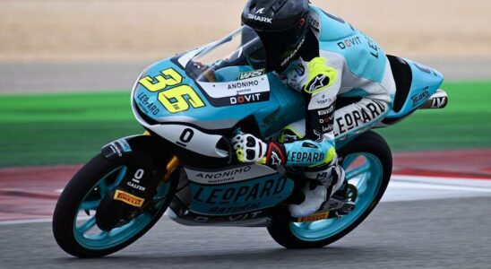 Angel Piqueras est le meilleur sur le mouille en Moto3