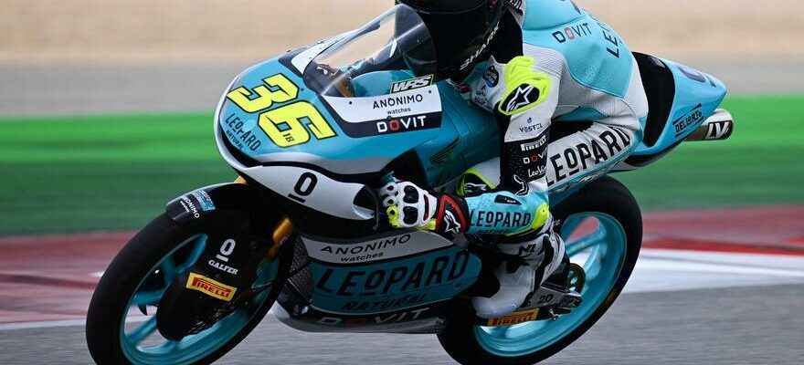 Angel Piqueras est le meilleur sur le mouille en Moto3