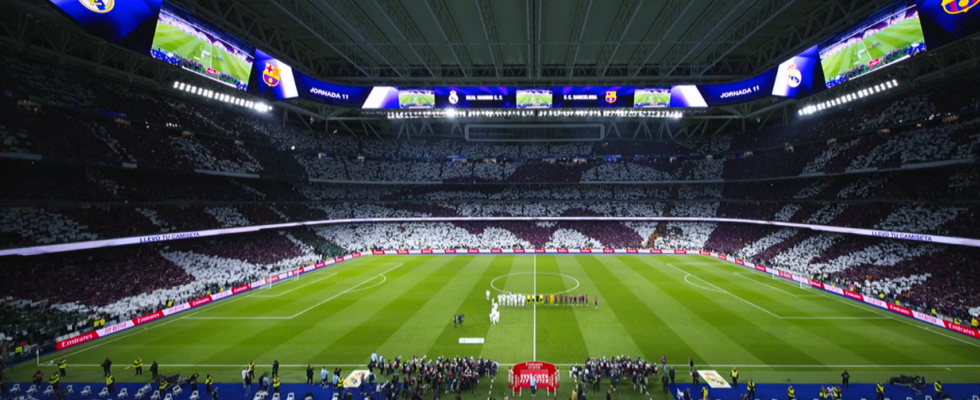 Ce fut le spectaculaire tifo au Santiago Bernabeu avant le