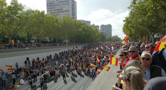 Des dizaines de milliers de personnes manifestent contre Pedro Sanchez