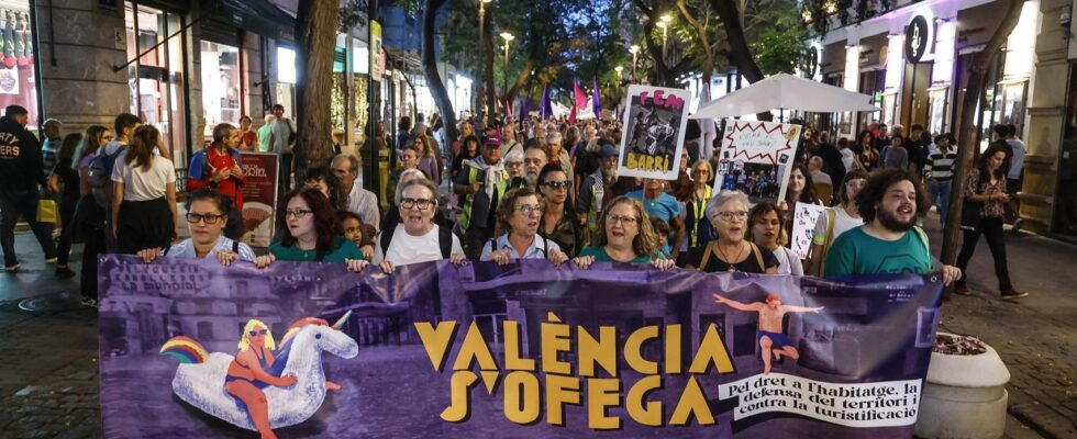 Des milliers de personnes manifestent dans les rues de Valence