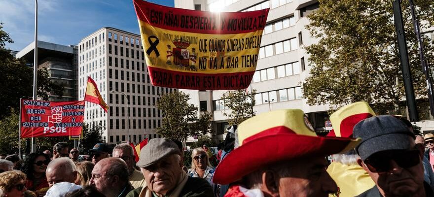 IMAGES Une manifestation contre le gouvernement a Madrid appelle