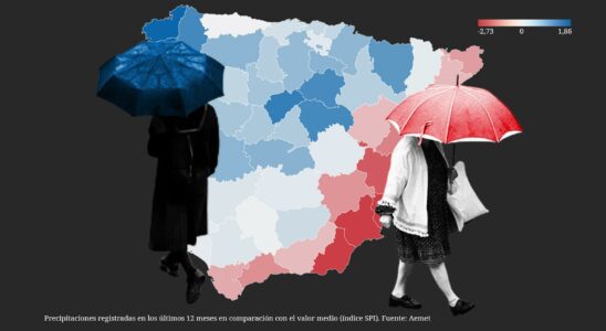 La carte inegale de lEspagne humide saggrave