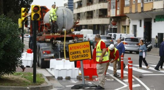 La circulation sur lavenue Navarra est modifiee avec des voies