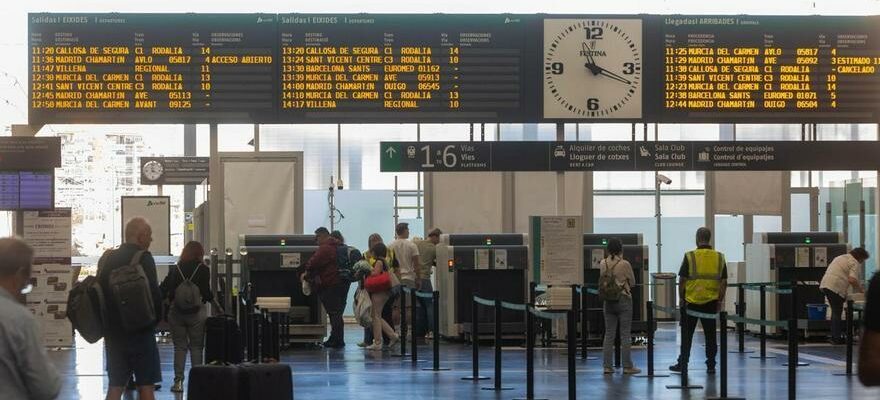 La liaison ferroviaire entre Alicante et Barcelone est interrompue en