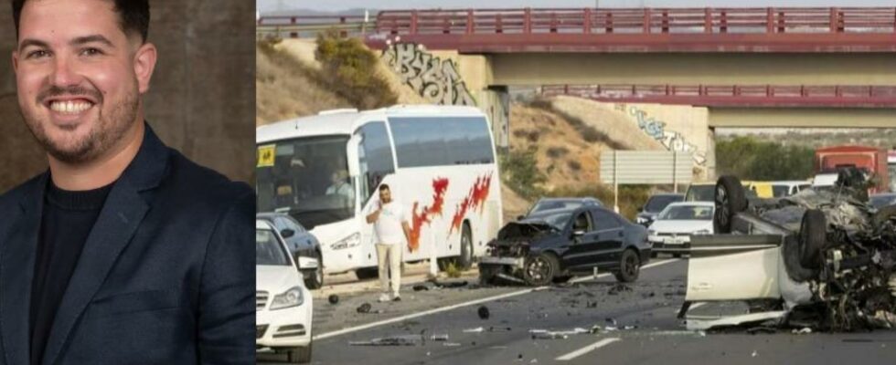 Le depute socialiste Miguel Ortega est blesse dans un accident