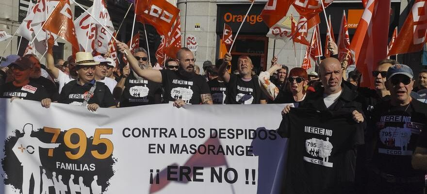 Le personnel de MasOrange rejette lERE pour 650 travailleurs avec