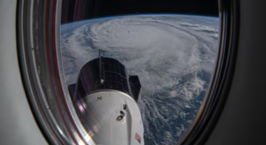 Les images spectaculaires de louragan Milton capturees par un astronaute