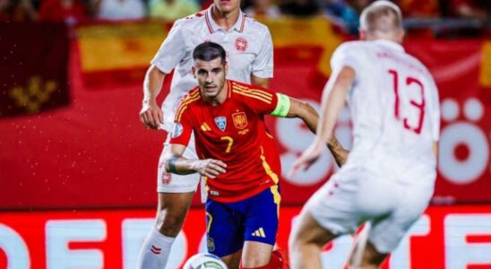 Resume et buts de Espagne Danemark