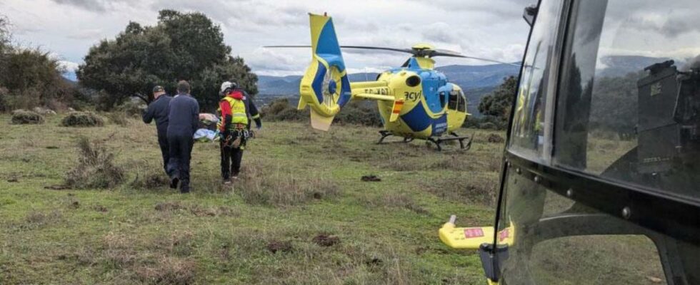 Un homme de 56 ans malade est evacue par helicoptere