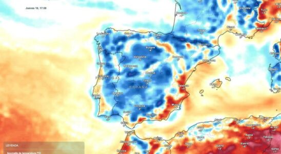 jusqua 8 degres de temperature en moins et de fortes