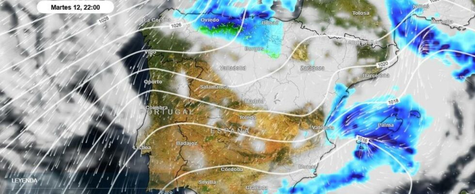 150 lm de pluie neige et 8oC de moins dans