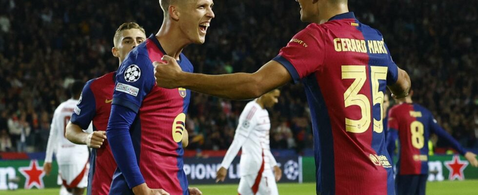 Barca 3 0 Brest Le Barca stoppe le