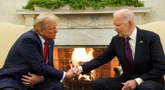 Biden recoit Trump a la Maison Blanche pour entamer la