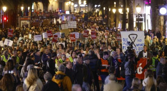 Deuxieme manifestation a Valence contre Mazon pour la direction de