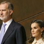 Felipe VI et Letizia president lopera Il Trittico lors de