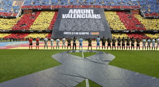 Hommage a Mestalla aux victimes de DANA avant Valence Betis en