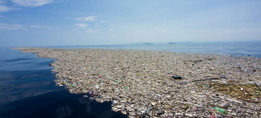 ILE A DECHETS La vaste zone de dechets de