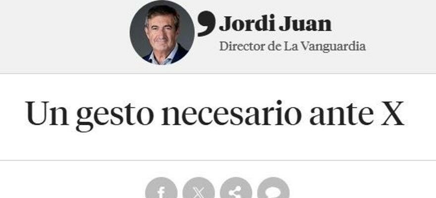 La Vanguardia quitte X Twitter en raison de son contenu