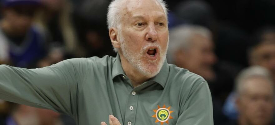 Lentraineur emblematique de la NBA Gregg Popovich a ete victime