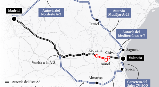 Pas de date pour rouvrir lautoroute Valence Madrid effondree par la