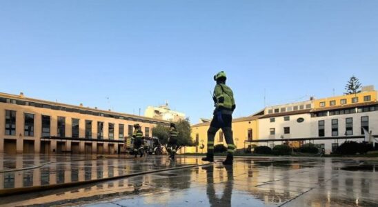 Sa Plaza Mayor parait a nouveau completement propre apres le