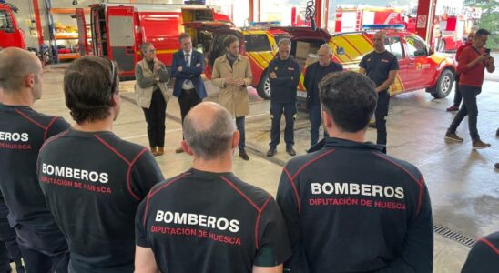 Une equipe de pompiers de Huesca se rend a Valence