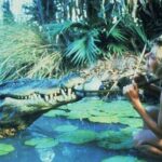 La star emblematique de Crocodile Dundee Burt le croco