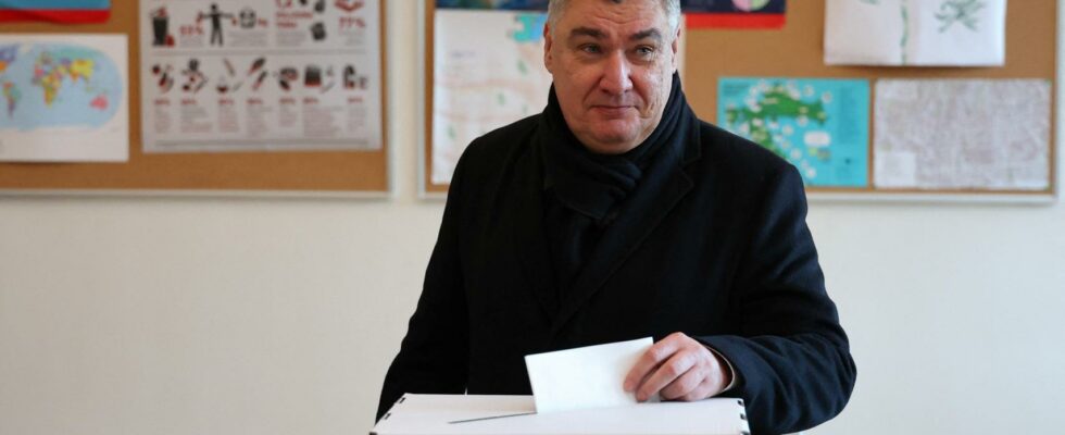 Le president croate Zoran Milanovic est reelu a la majorite