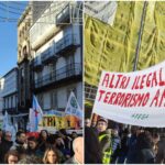 Manifestation massive a Santiago contre le projet Altri en Galice