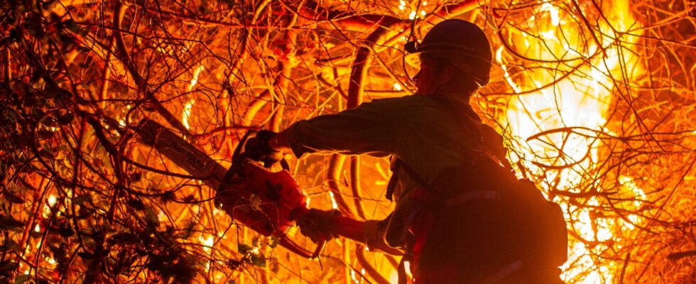 900 prisonniers participent a lextinction des incendies de Los Angeles