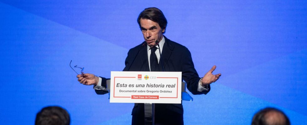 Aznar demande dhonorer la memoire dOrdonez et de mettre fin