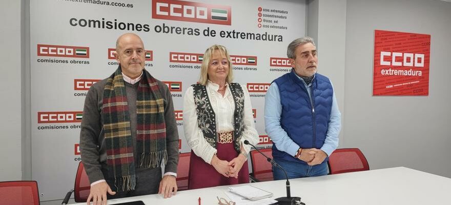 CCOO Estremadure 2025 CCOO exige la reduction de la