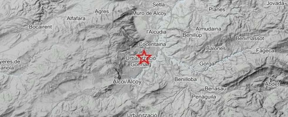 Cocentaina Alicante enregistre un tremblement de terre de magnitude 32