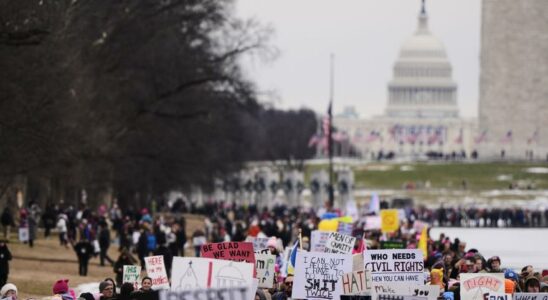 Des milliers de personnes manifestent a Washington a la veille