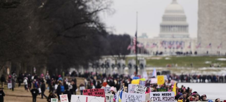 Des milliers de personnes manifestent a Washington a la veille