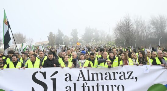 Des milliers de personnes revendiquent la centrale nucleaire dAlmaraz comme