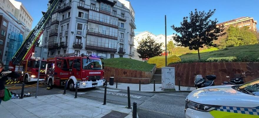 Deux morts dans lincendie dun immeuble du centre de Santander